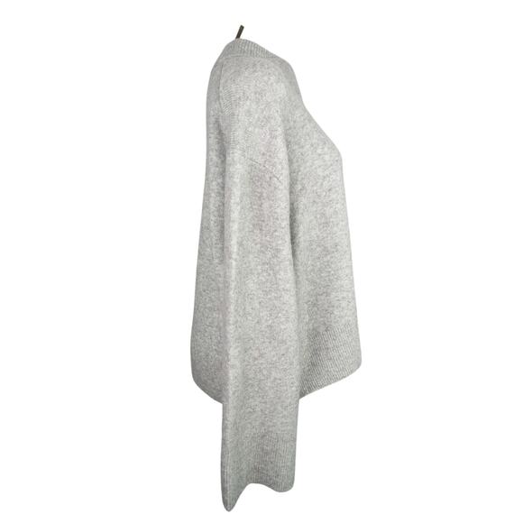 J Crew Chunky Crewneck Cropped Sweater Supersoft Yarn Gray Merino Wool Blend XL - Picture 3 of 16